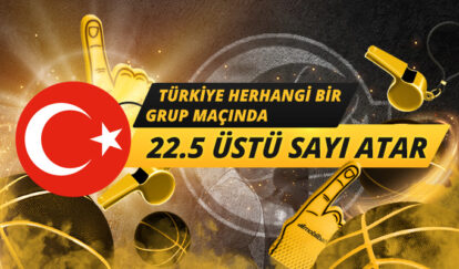 Türkiye, grup aşamasındaki herhangi bir maçta 11.5 üstü 3 sayılık atar.